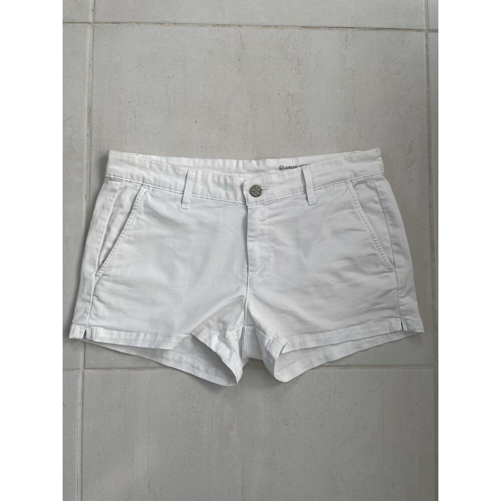 AG Adriano Goldschmied White Cotton Shorts